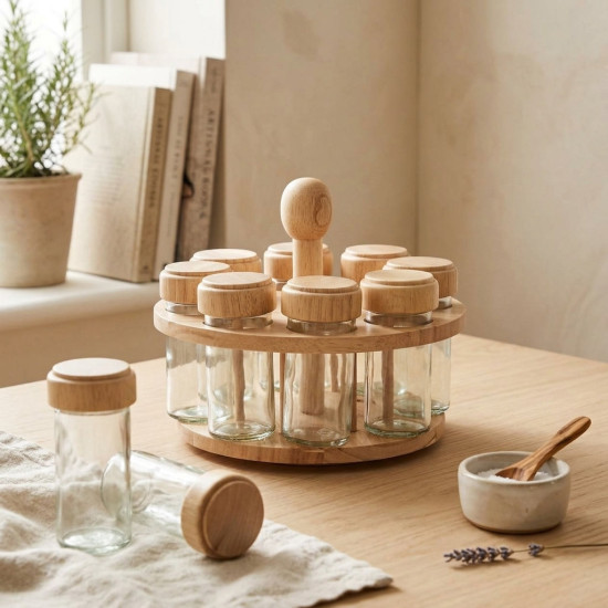 Spice Jars Set - 8 Pcs